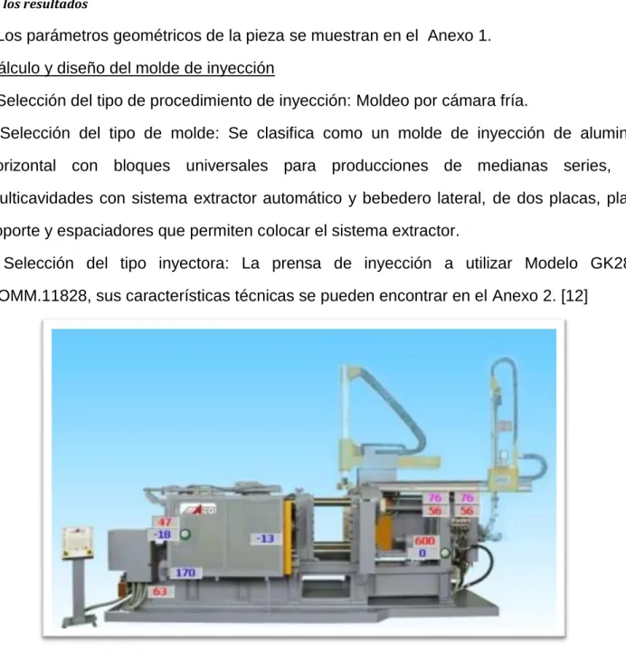 Figura 10: Inyectora modelo GK-280 