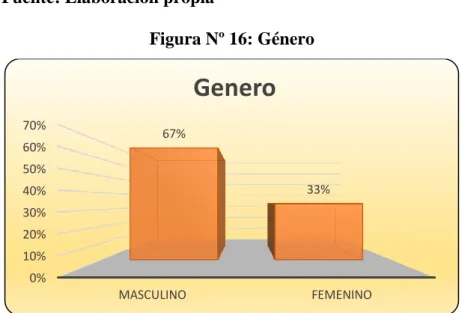 Figura Nº 16: Género  