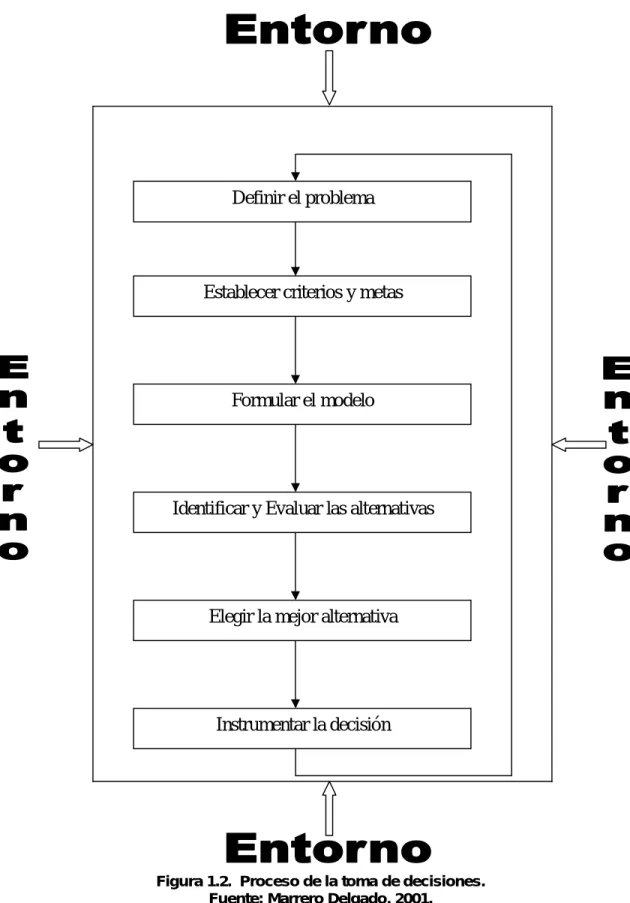 Figura 1.2.  Proceso de la toma de decisiones.