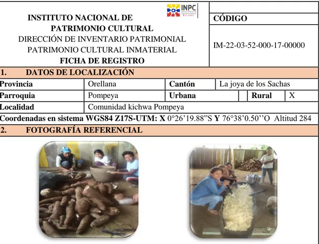 Tabla VII-4: Elaboración chicha de yuca     