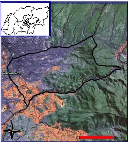 Figura N° 1: Ubicación y Vista Satelital del Distrito de Paucarpata 