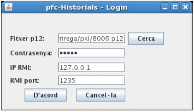 Illustration 2: Pantalla d'entrada