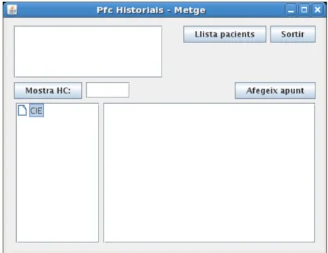 Illustration 4: Pantalla principal per als professionals sanitaris