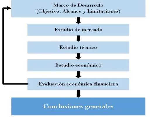 Figura 1.2. Elementos del estudio de factibilidad 