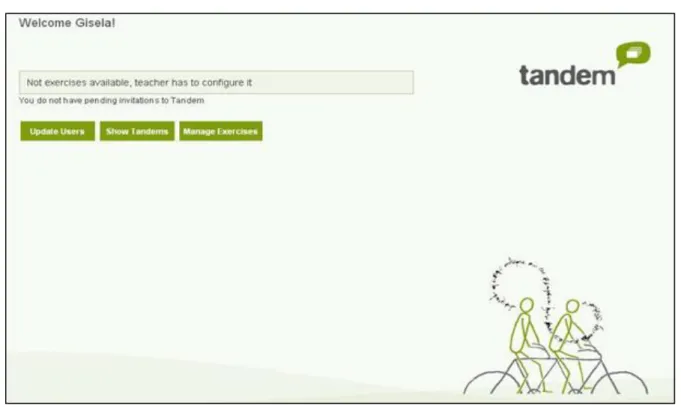 Figure 1. Welcome screen of the Tandem tool. 