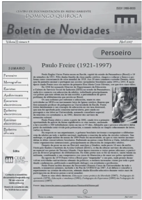 Figura 1: Boletín de Novidades