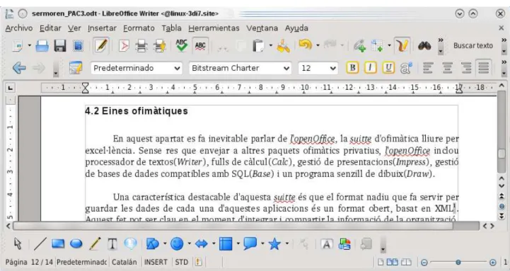 Fig: LibreOffice Writer