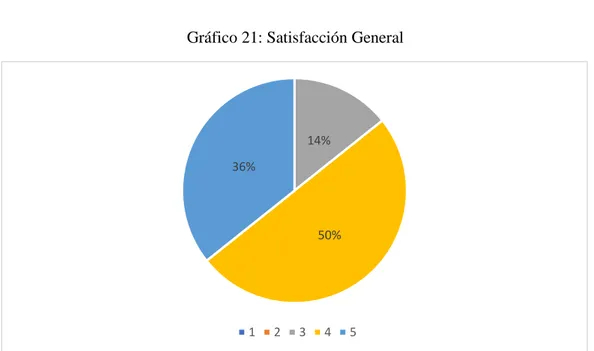 Gráfico 21: Satisfacción General