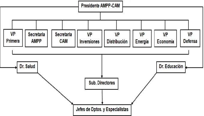 Figura 3.2: Estructura organizativa del CAM Santa Clara. 