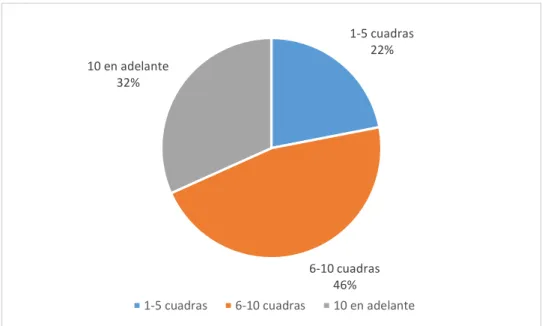 Gráfico 5-3:   Superficie de terreno