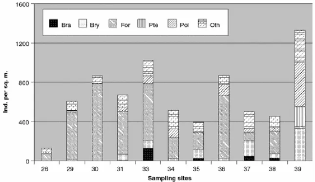Fig. 2  Taxonomic  composition  of  benthic  fauna  from  box-core  samples  taken  in  the  Bellingshausen  Sea