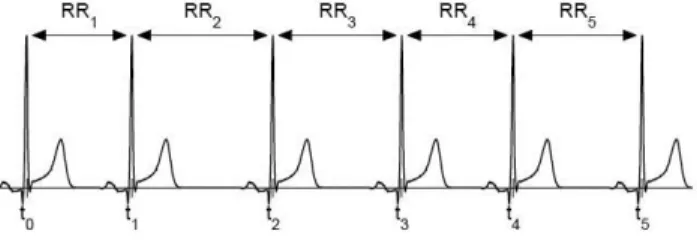 Figura 1.7 – Representación de la variación del ritmo cardíaco. Tomado de [55].