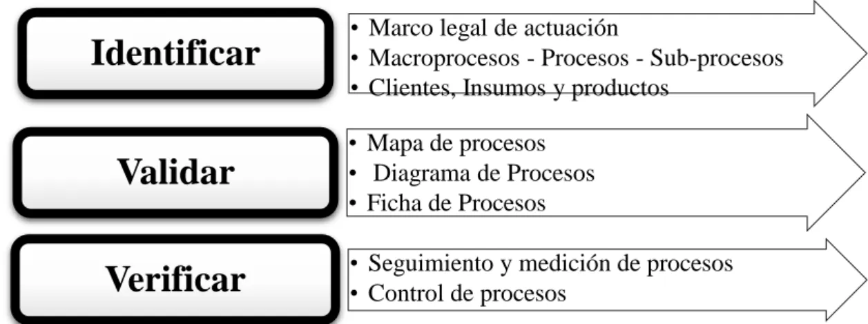 Figura 5-2: Implementación de la Gestión por procesos 