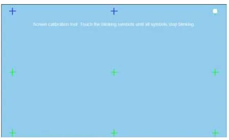 Fig. 34  Calibración de la pantalla 