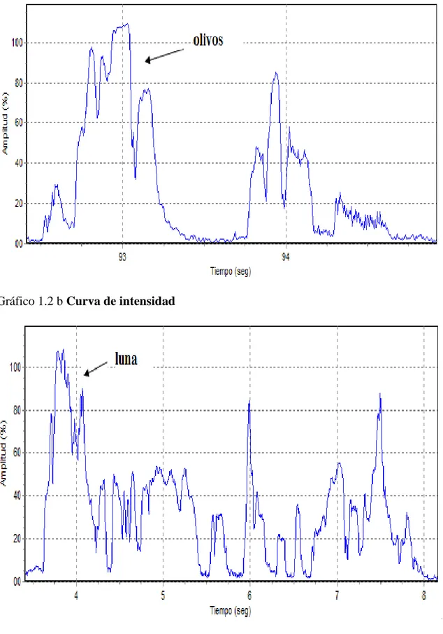 Gráfico 1.2 b Curva de intensidad 