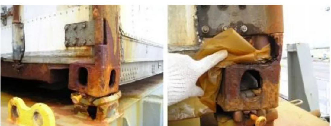 Figura 7: Daños en un contenedor provocados por la corrosión 