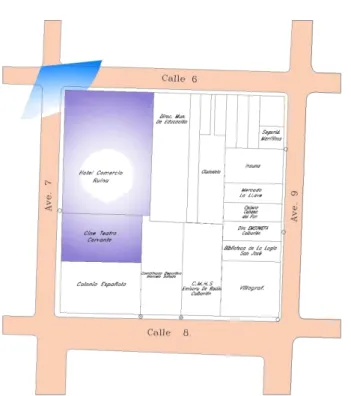Fig.  10:  Plano  de  elementos  de  la  imagen y viales. 