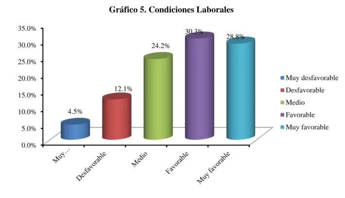 Gráfico 5. Condiciones Laborales