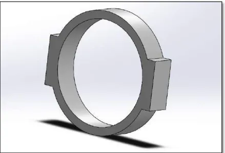 Figura 2 - 2: Diseño en 3D del anillo sujetador 