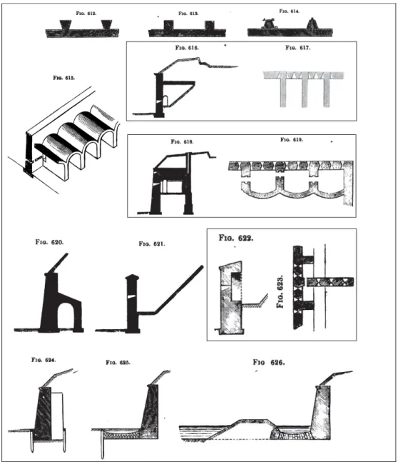 Fig. 11.Sintese de imagens sobre o processo construtivo do reparo. Lendy, Auguste Fréderick