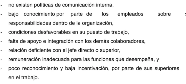 Tabla 4.  Plan general de endomarketing   