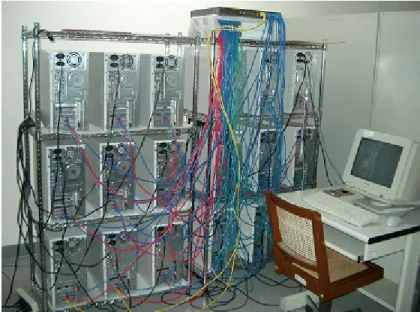 Figura 4. Cluster con conexión de red Fast Ethernet 