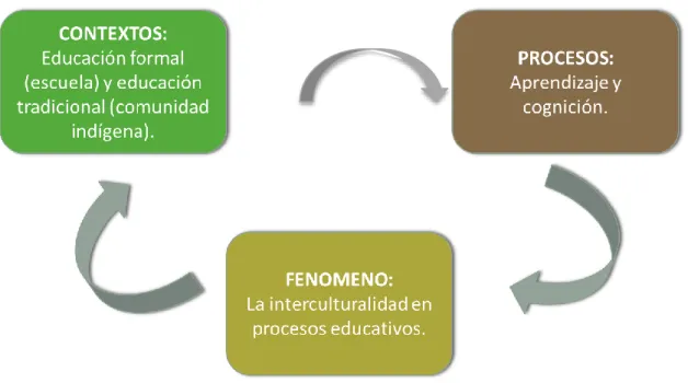 Figura 2. Contextos, fenómenos y procesos. 
