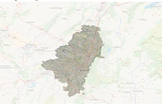 Figura 1 Mapa de Bogotá  
