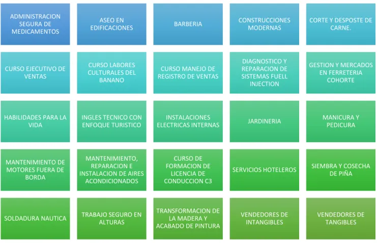 Ilustración 1: Cursos Neo Urabá 
