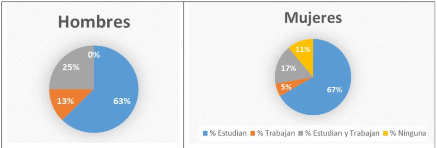 Figura 9:¿Cuál es su actividad actual. Para egresados. 