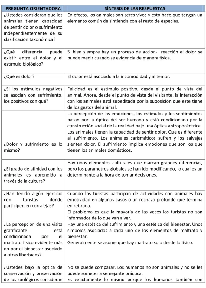 Cuadro 4. Grupo de discusión 