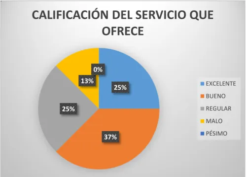 Figura 18: Servicio que ofrece 