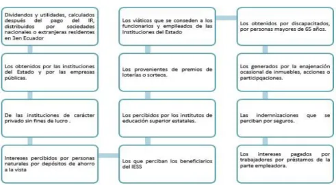 Figura 1-2: Exenciones para la determinación y liquidación del Impuesto a la Renta 