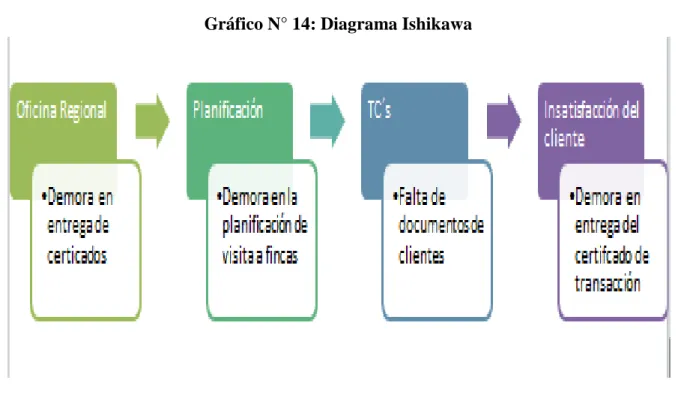 Gráfico N° 14: Diagrama Ishikawa 