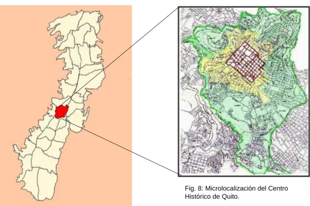 Fig. 7: Macrolocalización del Centro Histórico de Quito. 