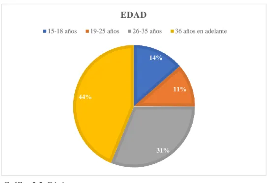 Gráfico 2-3: Edad 