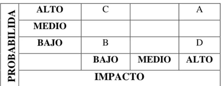 Tabla 1 Esquema de priorización de riesgos 