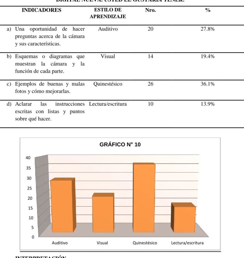 GRÁFICO N° 10