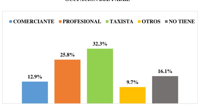 GRÁFICO N° 3  OCUPACIÓN DEL PADRE 