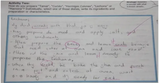 Figure 3. Artifacts. This figure shows Student FM’s solution of one activity of Worksheet No