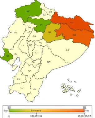 Figura 2-1: Área afectada a nivel nacional por   la presencia de fosas petroleras 