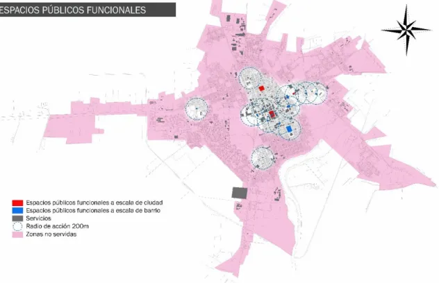 Fig. 51 Espacios Públicos Funcionales. Fuente: Elaboración propia. 