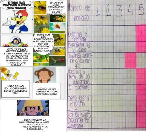 Figura 12. Historieta que cumple con los indicadores pertinentes. Elaborada por G4. 