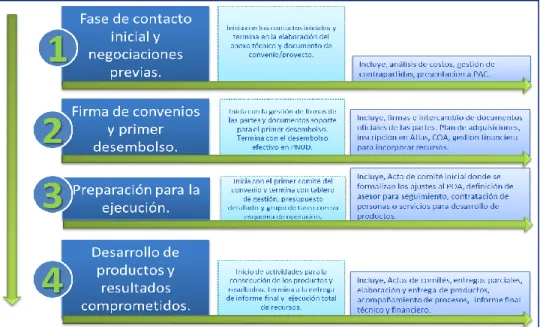 Figura 8. Fases de los Proyectos del AGD 