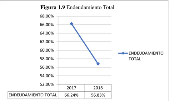 Figura 1.9 Endeudamiento Total