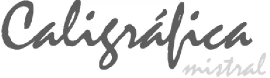 Fig. II.17. Tipografía caligráfica 