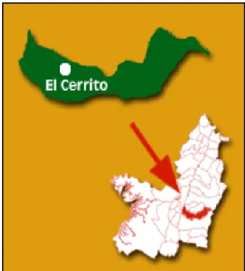 Figura 4. Municipio el Cerrito. Datos obtenidos de Gobernación del Valle del Cauca (2015,p.2) 