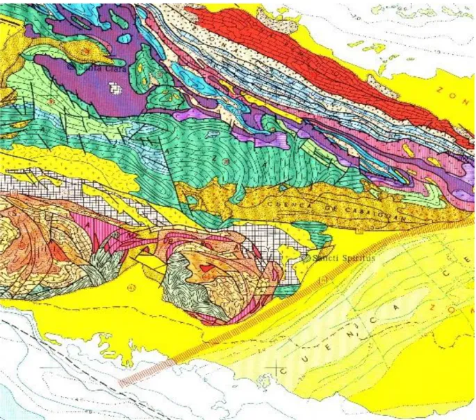 Fig. 2.4 Mapa geológico escaneado. 