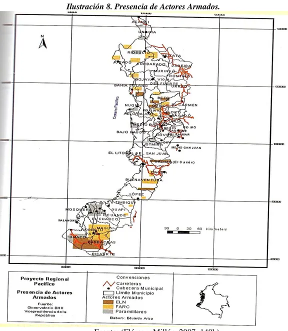 Ilustración 8. Presencia de Actores Armados. 
