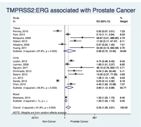 Figure 16. Meta-analysis based on molecular template 